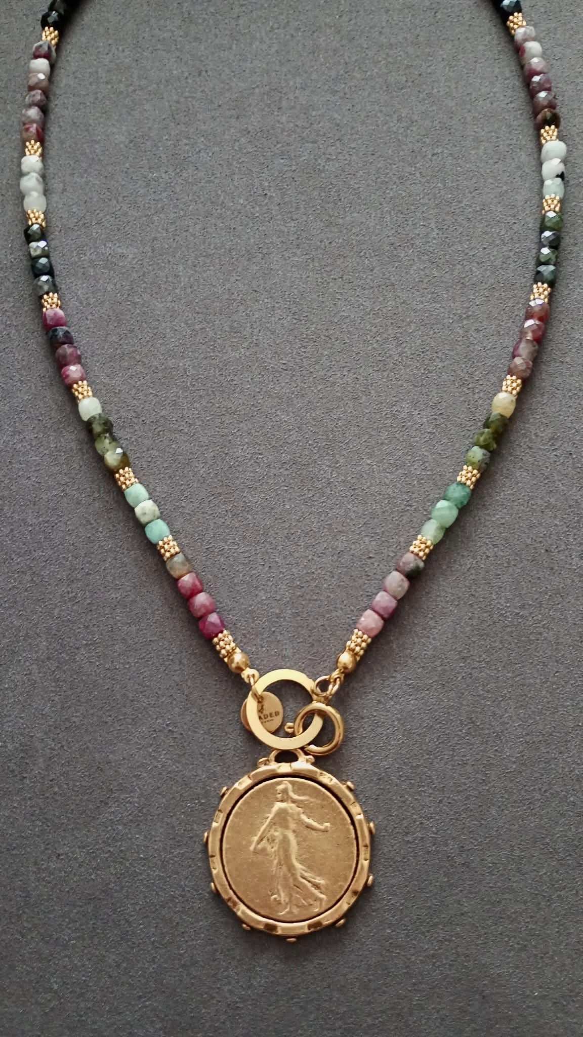 AVA MULTICOLOUR TOURMALINE NECKLACE