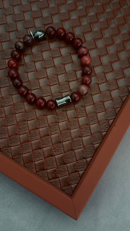 VITALITY - Mookaite (Garnet Colour) & Hematite