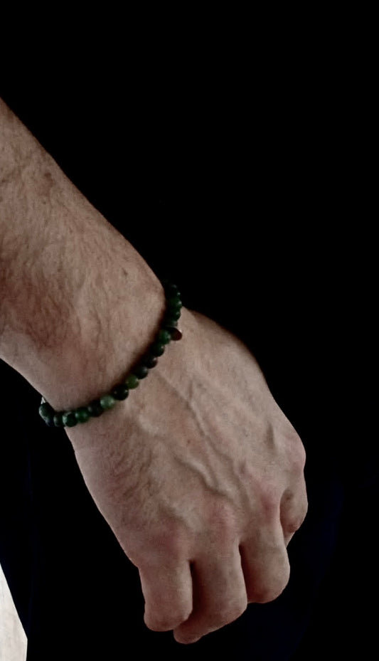 GROUNDED - Indian Agate & Hematite