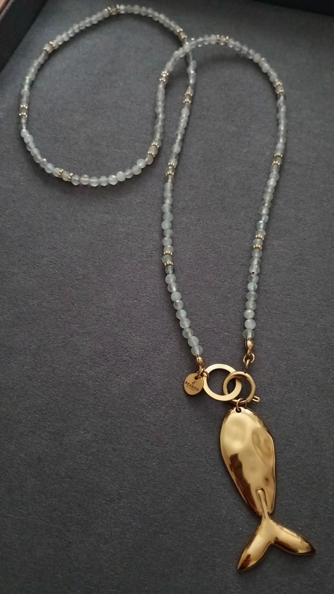INNER-LED LABRADORITE NECKLACE
