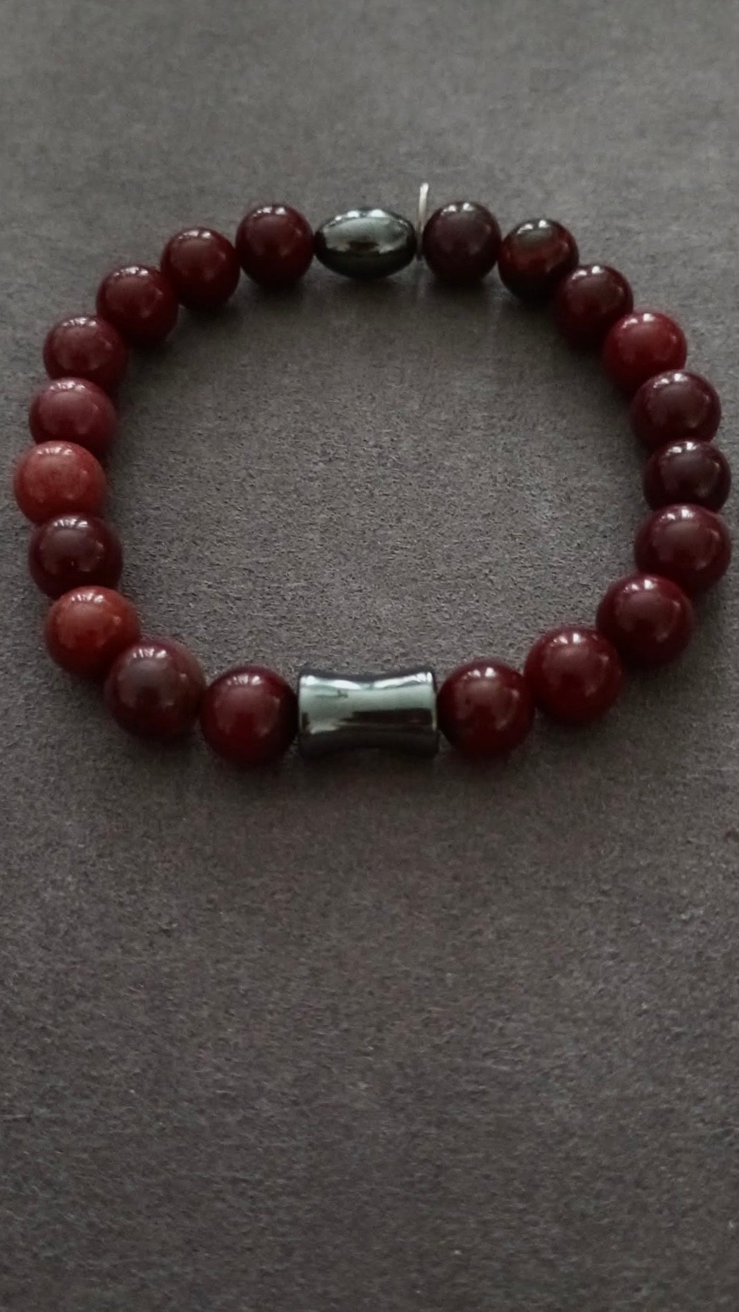 VITALITY - Mookaite (Garnet Colour) & Hematite