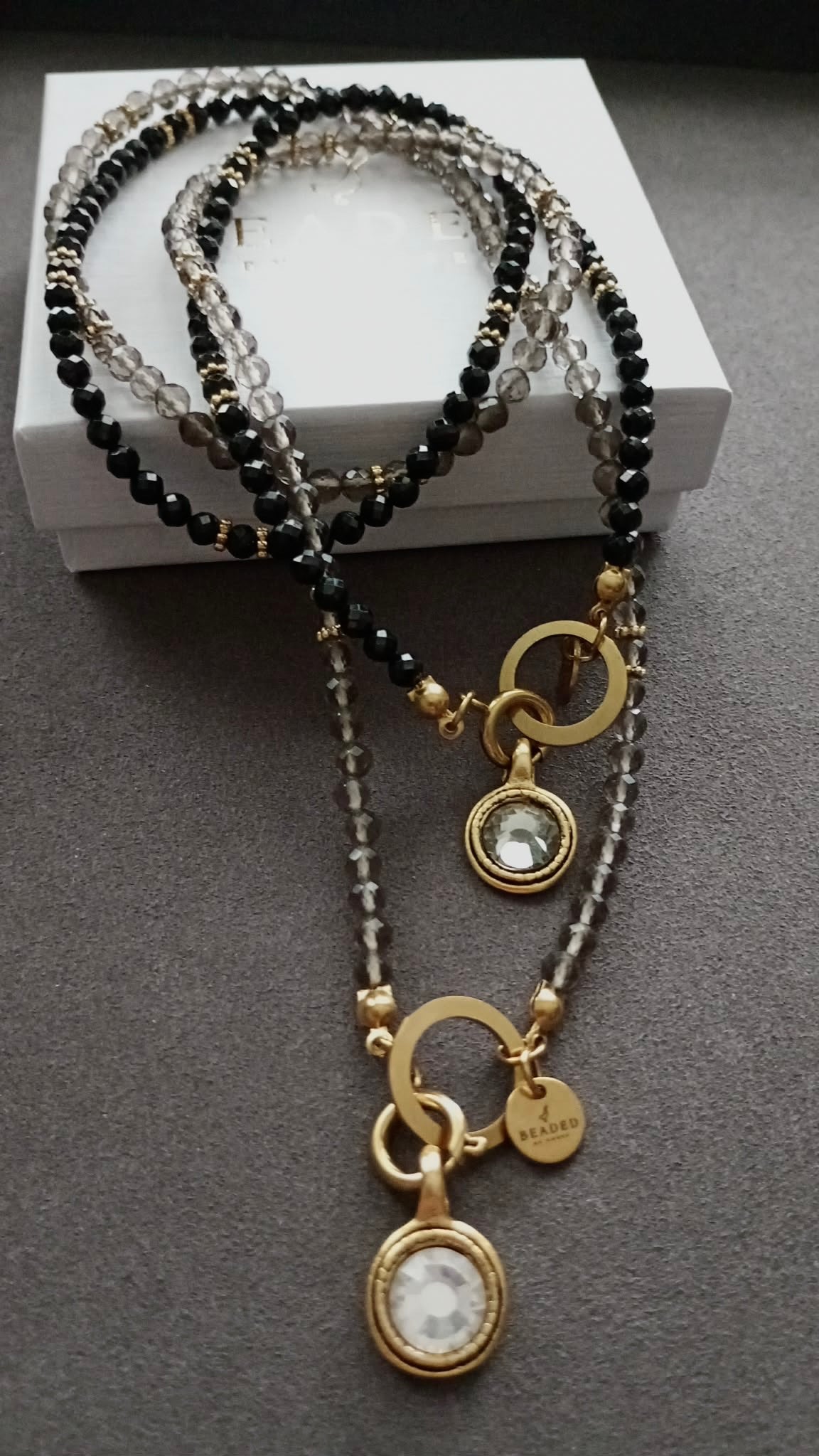 EYLISA ICE OBSIDIAN NECKLACE
