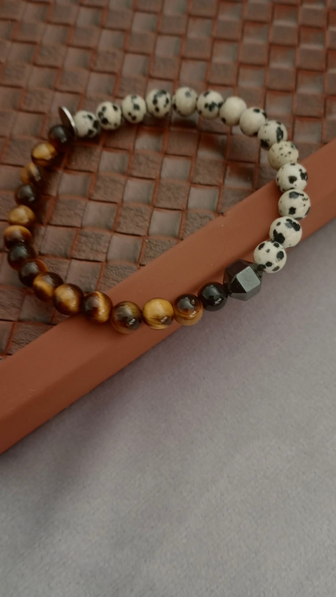 BALANCE - Dalmatian Jasper, Tiger’s Eye & Hematite