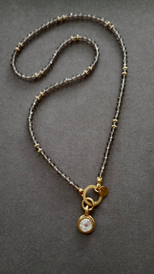EYLISA ICE OBSIDIAN NECKLACE