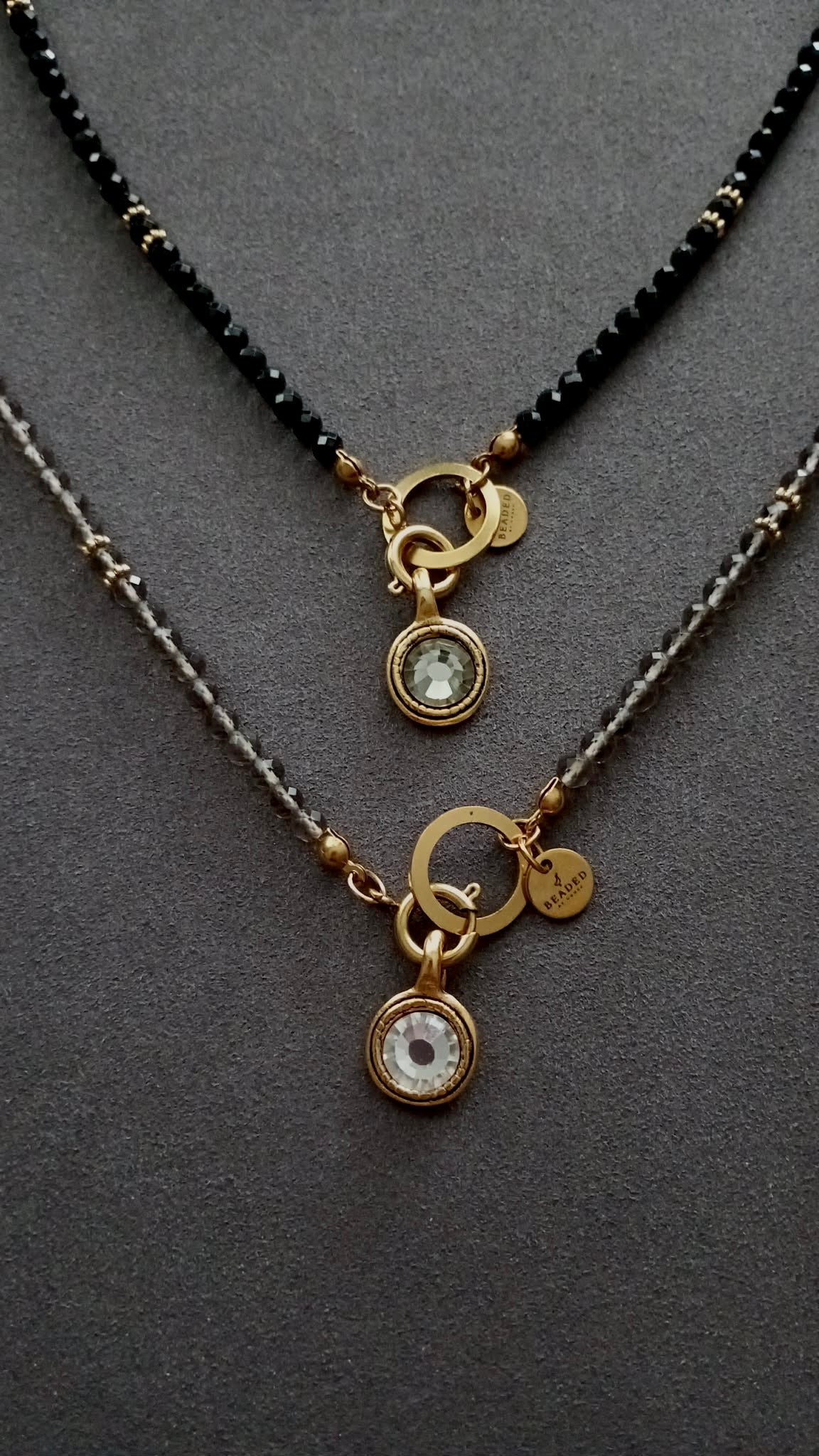 EYLISA BLACK SPINEL NECKLACE