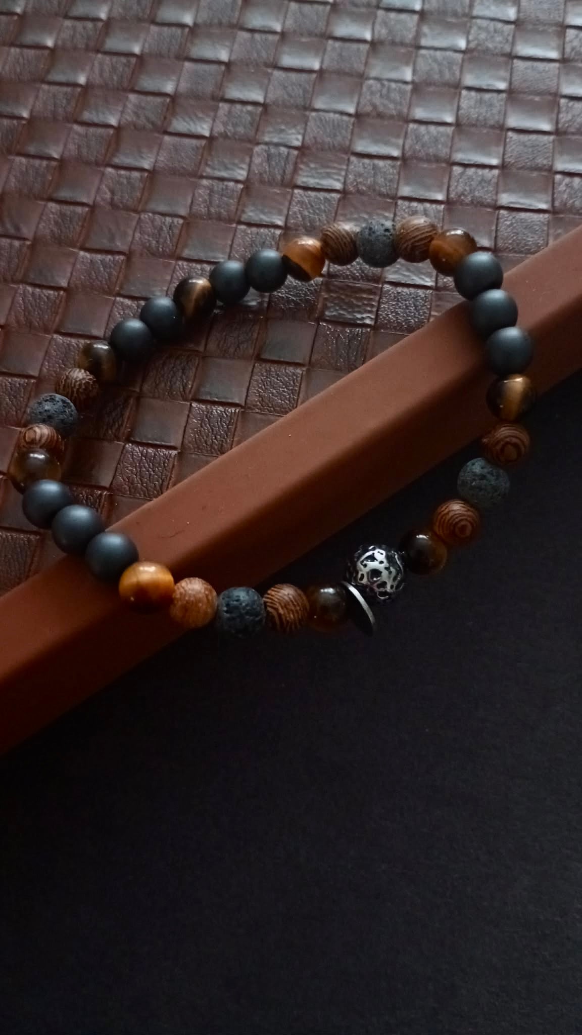 STRENGTH - Hematite, Tiger's Eye & Lava