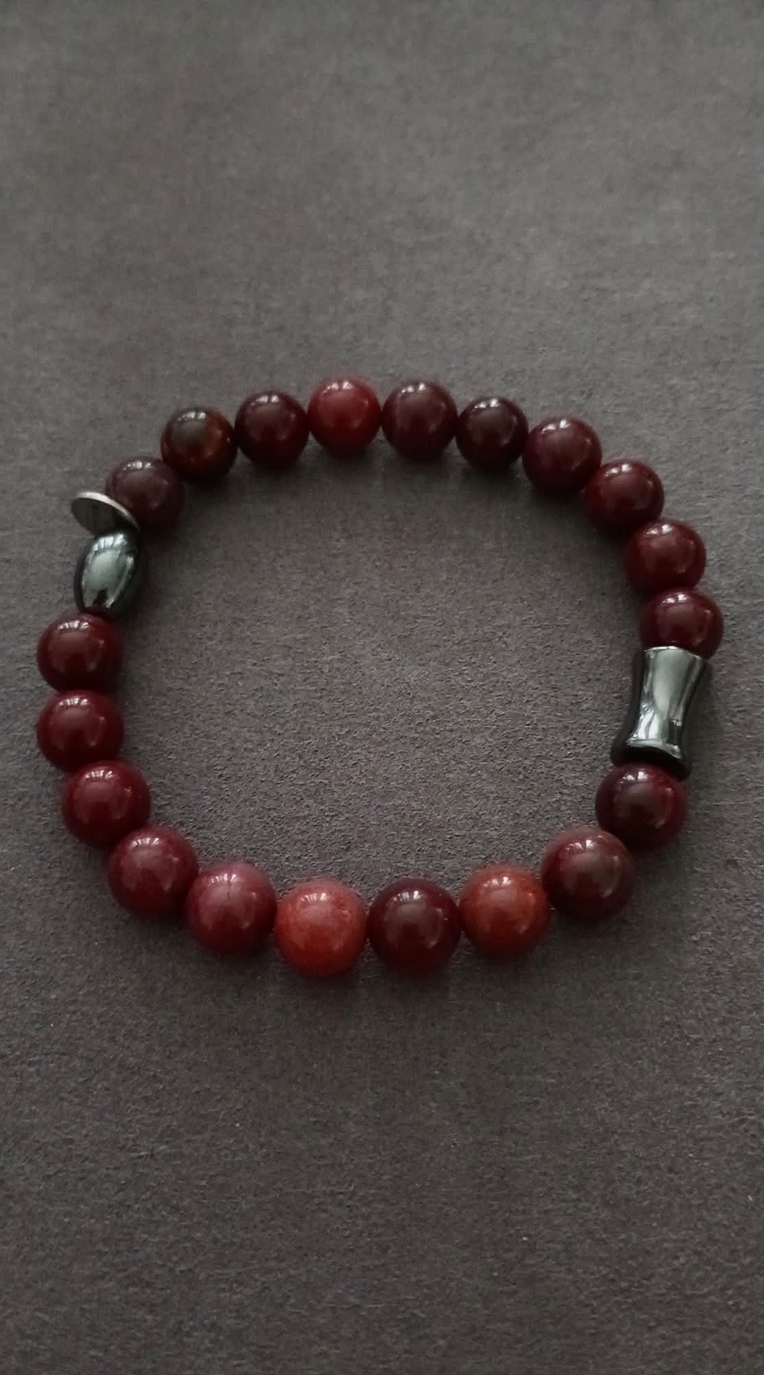 VITALITY - Mookaite (Garnet Colour) & Hematite